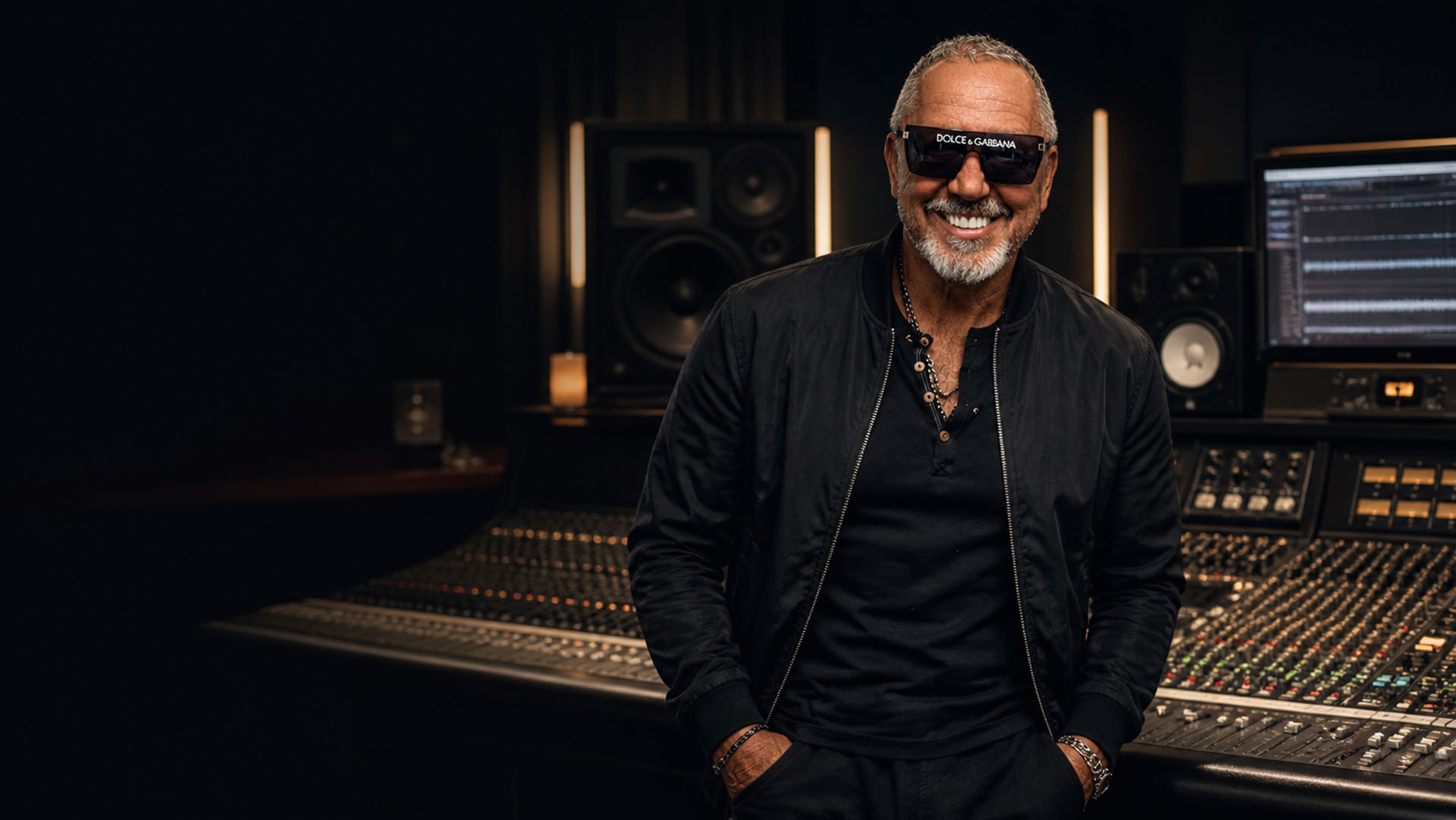 Carlos Santero in the studio